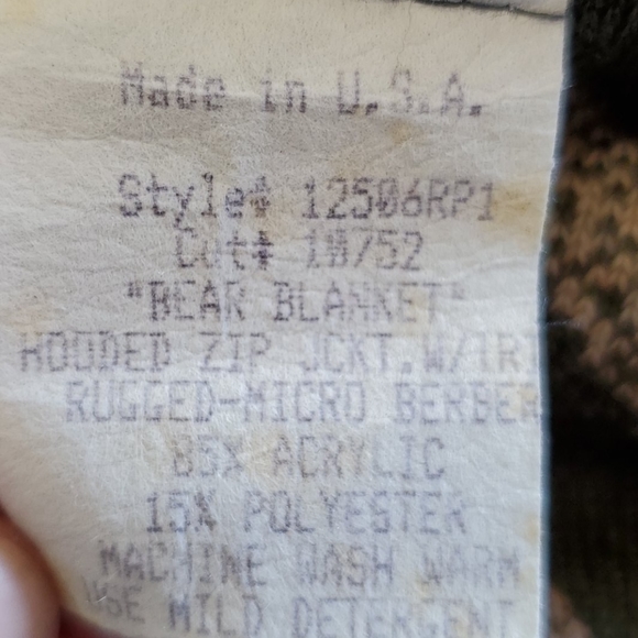 True Grit• s jacket hooded zip up bears - Picture 11 of 11